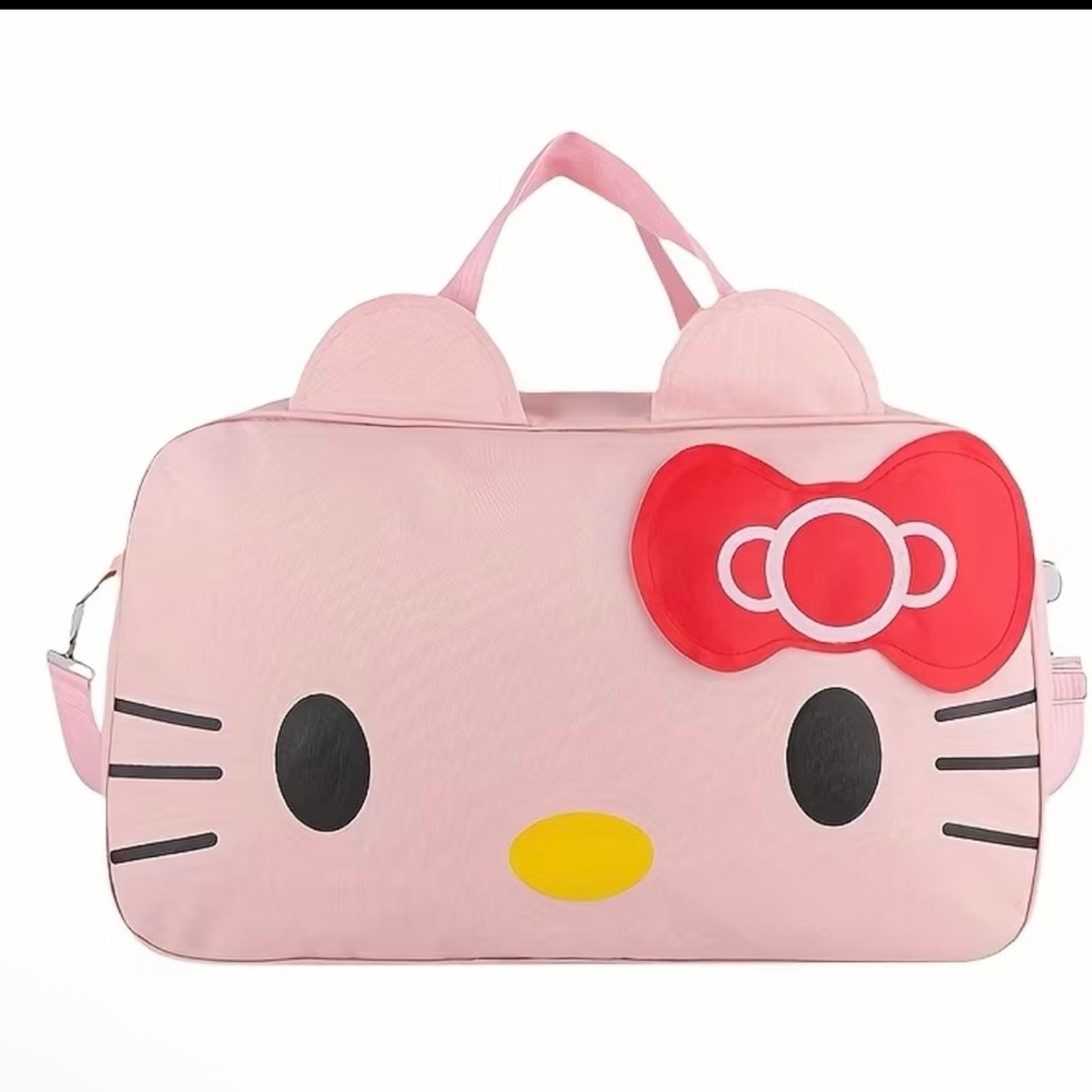 Hello Kitty Pink and Red Women’s Duffle Bag